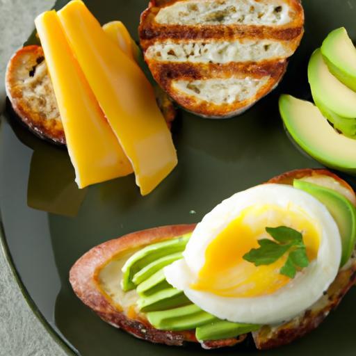 Creamy Delights: Eggs, Cheese, and Avocado Breakfast Bliss