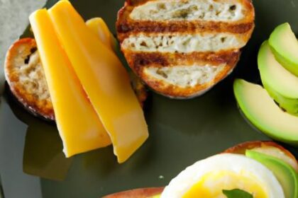 Creamy Delights: Eggs, Cheese, and Avocado Breakfast Bliss