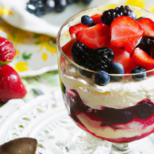 Berry Trifle Delight: Light Angel Food Cake Bliss Recipe