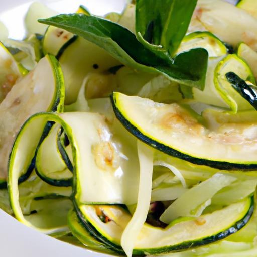 Fresh and Flavorful: The Art of Zucchini Ribbon Salad