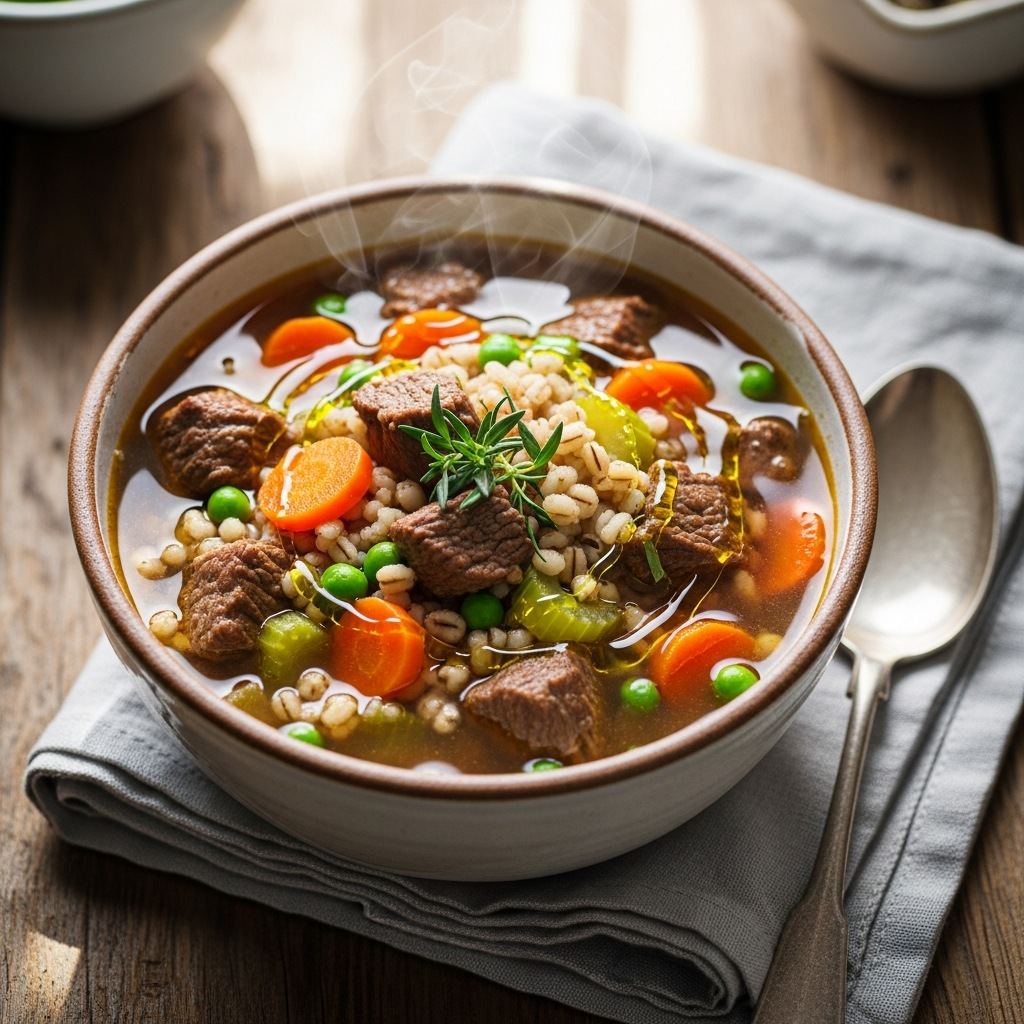Hearty‍ Beef & Barley Soup: A Nutritious Classic Comfort⁣ Meal