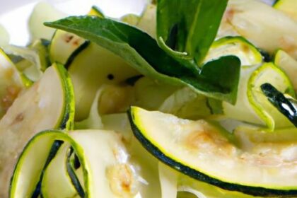 Fresh and Flavorful: The Art of Zucchini Ribbon Salad