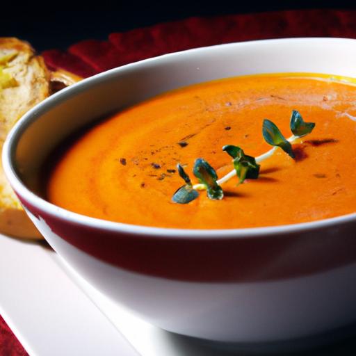 Velvety Tomato & Roasted red Pepper Bisque: Flavor Unveiled