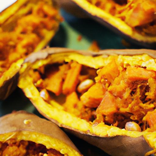 Hearty Vegan Stuffed Sweet potatoes: ​Flavorful ⁣& Nutritious
