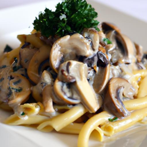 Savor the Ultimate Pasta with Creamy Mushroom Sauce Delight