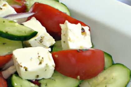 Fresh Flavors: Cucumber Tomato Salad with Tangy Feta Twist