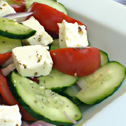 Fresh Flavors: Cucumber Tomato Salad with Tangy Feta Twist