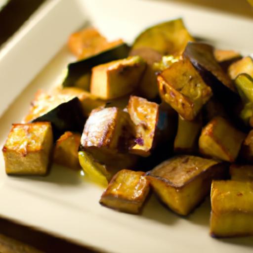 Golden Roasted Eggplant Cubes: A Flavorful Kitchen Gem