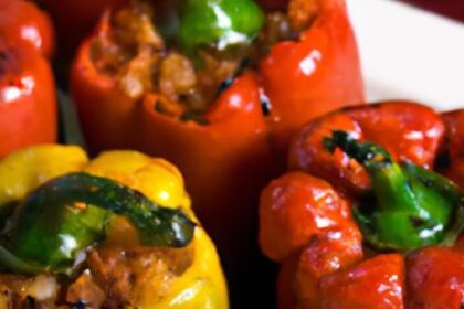 Flavor-Packed Stuffed Bell Peppers with Savory Rice Filling