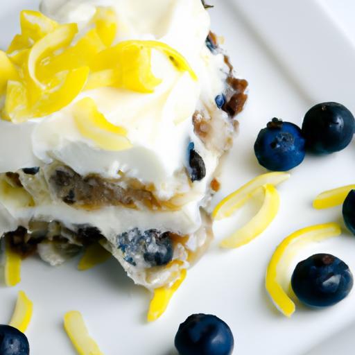 Zesty Lemon Blueberry Icebox Cake: Fresh, No-Bake Delight