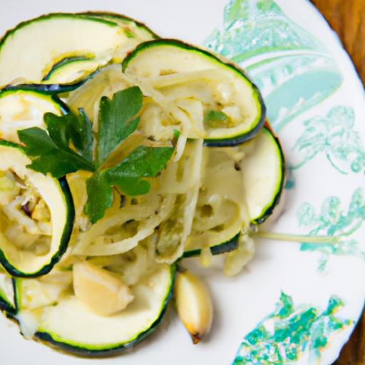 Quick & Flavorful: Microwave Zucchini Noodles with Ginger Garlic