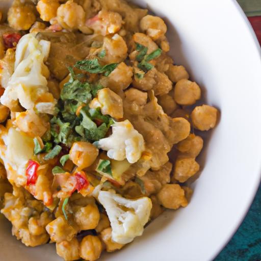 Creamy Cauliflower & Chickpea Curry: A Flavorful Twist