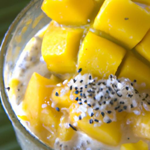 Tropical Twist: Wholesome Mango coconut Chia Pudding Recipe