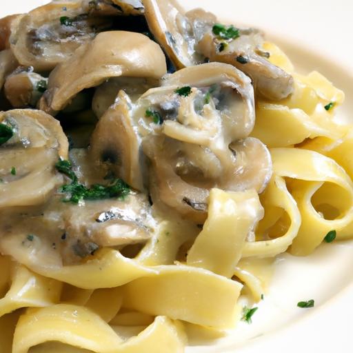 Savor the Ultimate Pasta with Creamy Mushroom Sauce Delight