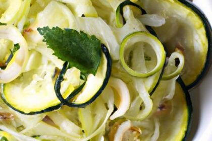 Quick & Flavorful: Microwave Zucchini Noodles with Ginger Garlic