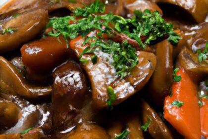 Savor the Rich Flavors of Vegan Mushroom Bourguignon Delight