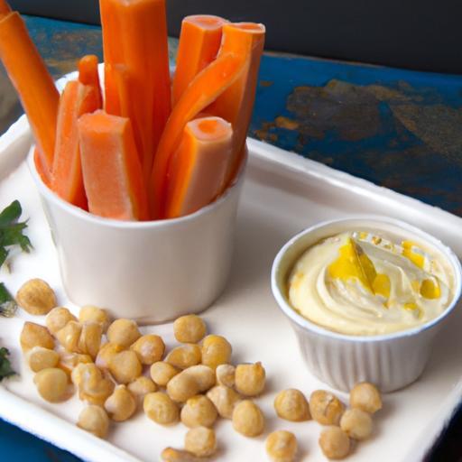 Crunchy Carrot Sticks with Hummus: A Healthy Snack Duo