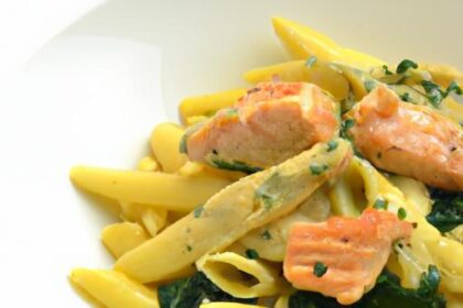 Wholesome Salmon Spinach Pasta: A Nutritious Delight