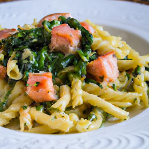 Wholesome Salmon Spinach Pasta: A Nutritious Delight