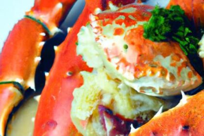 Succulent Baked Crab Legs in Rich, Golden Butter Sauce