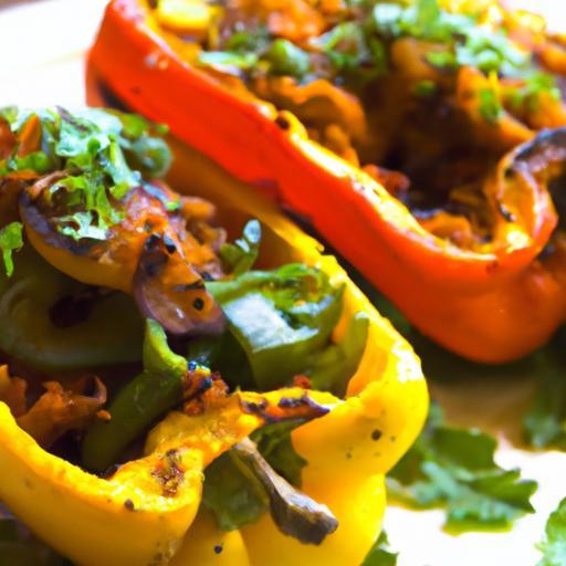 Colorful Vegan Stuffed Bell Peppers: A Nutritious Delight