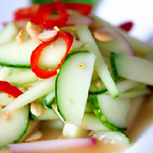 Zesty Thai Cucumber Salad: A Refreshing Spicy Delight