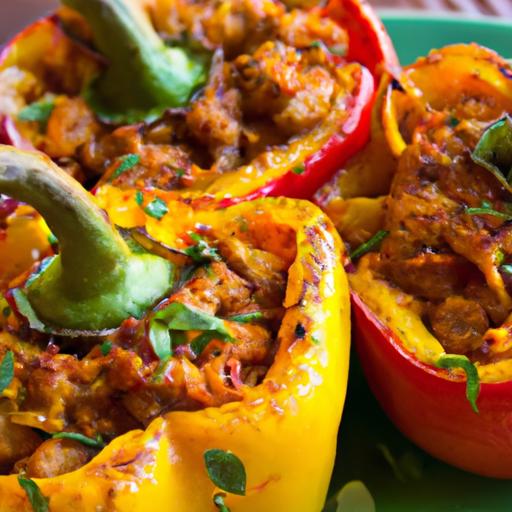 Colorful Vegan Stuffed Bell Peppers: A Nutritious Delight