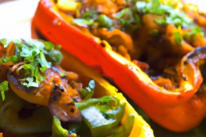Colorful Vegan Stuffed Bell Peppers: A Nutritious Delight